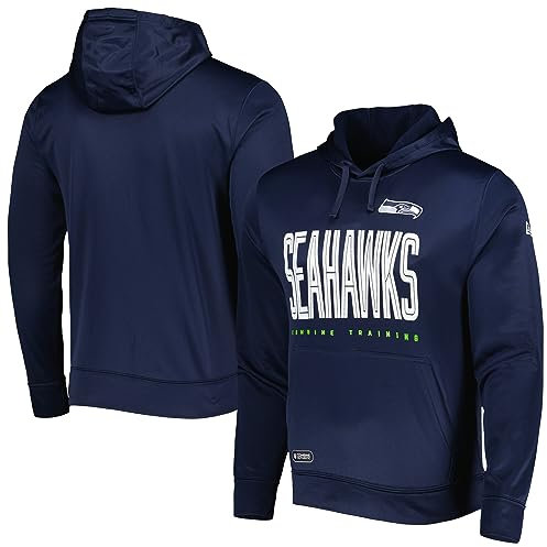 NFL Youth 8-20 Huddle Up Team Color Performance Primary Logo Pullover Hoodie, Seattle Seahawks, 14-16