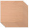 Lot de 6 panneaux de contreplaqué de hêtre rouge 0,3 x 30,5 x 30,5 cm Bubinga non peint pour travaux manuels, découpe CNC, peinture