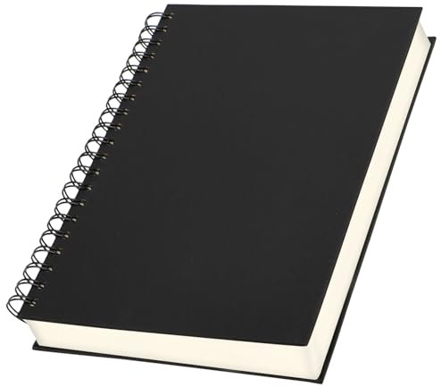 Yarotm Notizbuch A5 Kariert - 1 Stück Spiralblock Notizblock Tagebuch 21x14cm - Notizbuch A5 Ringbuch Kariert 100GSM Papier 240 Seiten - Spiralbindung Notizheft Notebook zum Studenten, Schwarz