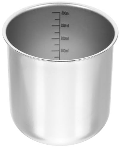 PRETYZOOM Rice Measuring Cup Stainless Steel Measuring Cup with Scale, Metal Kitchen Gadgets for Cooking Silver