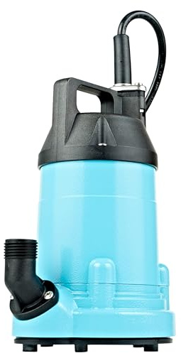 Little Giant 6-MSP 115 Volt, 1/3 HP, 2130 GPH Manual Aluminum Utility Pump with 10-Ft. Cord, Blue, 14942783