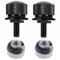 HAPPOW Set di 2 viti per sedile moto in alluminio, 6 mm, per Harley Davidson Sportster, viti di ricambio compatibili con Harley, Dana, Road King, Big Glide, Fat Boy (nero)