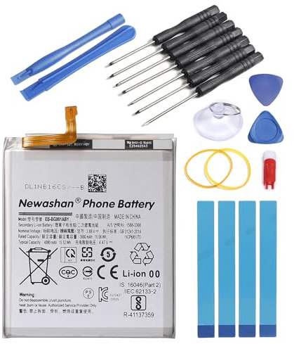 NEWASHAN Akku EB-BG991ABY kompatibel mit Samsung Galaxy S21 5G SM-G991B G991U G9910 Handy Smartphone Li-Ion Akku 3,88 V 4000 mAh mit Werkzeugset