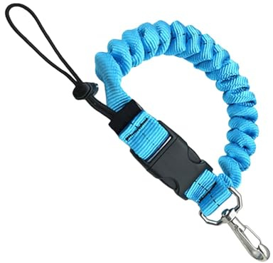 Xvilmaun Umhängeband Für Tauchkameras, Spiralkabel Tauchen Kamera, Anti-Lost Spring Coil Lanyard, Federseil Mit Schnellverschluss-Schnalle, Kameraband Für Unterwasserkameras Und Tauchblitzlichter