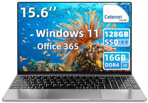 iSTYLE PC Portatile 15,6, Notebook 16GB RAM 256GB SSD, Celeron N5095 CPU, Laptop Digitale Tastiera Retroilluminata+Sblocco Impronta Digitale, Mini HDMI+USB 3.0 (QWERTY)