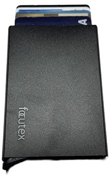 focutex Aluminium Kartenetui – RFID Schutz, Slim Wallet für Herren & Damen, Kompakter Kartenhalter für Kreditkarten, Robustes und Leichtes Design, Minimalistisch und Sicher, Portemonnaie