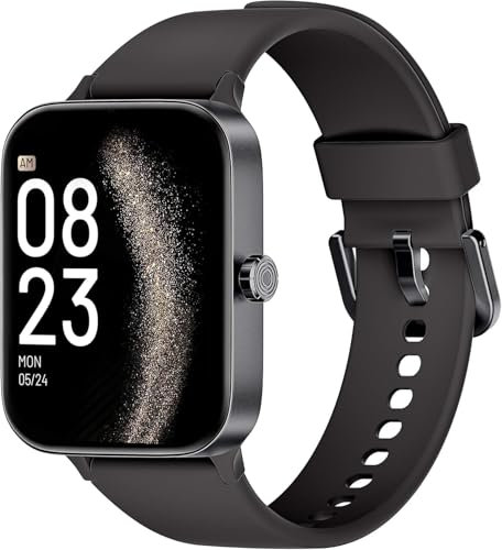 KIUVKAS Smart Watch for Men Women Answer/Make Call, 1.95 Full Touch Screen Fitness Watch with Blood Pressure and Sleep Monitor, Fitness Tracker with 140+ Sports Step Counter for Android iOS