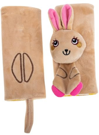 Milisten 2 Stücke Gürtel Abdeckung für Schulterschutz Gurtpolster mit Cartoon Design Auto Gurtschoner Weichem Material und Schützend für Autositz und Kinderwagen