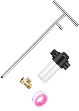 rongweiwang Sistema de riego eficiente con estacas y púas, herramienta de acero inoxidable para riego directo a la zona radicular. Accesorio para sistema con púas, herramienta con estaca y