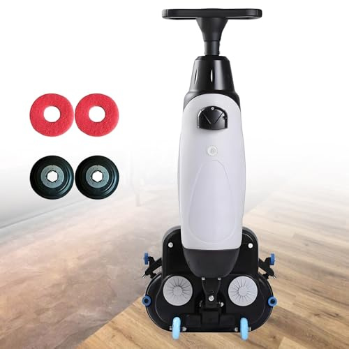 UORDBY Mini lavasciuga Pavimenti Automatica di Livello Commerciale, lavasciuga Pavimenti Uomo a Terra, con Pista di Pulizia da 43 cm, Perfetta per uffici, Magazzini o Negozi al Dettaglio