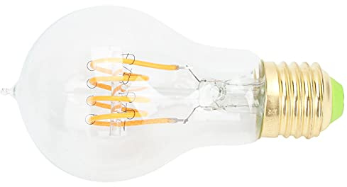 Yosoo Health Gear Ampoule LED A60 E27 à Filament 4 W 220 V, Lumière Chaude à intensité Variable, Verre Transparent 220 Lm, Facile à Visser pour café, Salle à Manger, Salon, Lampe de Table (clair)