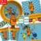 104-tlg Party-Set * DIE SENDUNG MIT DER MAUS * für Kindergeburtstag mit Teller + Becher + Servietten + Sticker + Einladungen + Tischsets + Luftschlangen + Luftballons | Maus Mäuse Detektiv Detektive