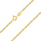 PLANETYS - Singapurkette 925 Sterling Silber 18K Vergoldet Kette - Halskette - 2 mm Breite Längen 70 cm