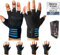 BLACKROX Trainingshandschuhe Vergleichssieger Fitness Handschuhe mit Handgelenkstütze Herren u. Damen, Handschuhe für Kraftsport, Gym Gloves Fitnesshandschuhe, Bodybuilding (Blau, XL)