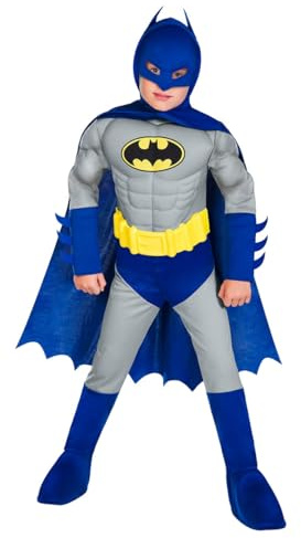 (PKT) (9908381) Child Boys Batman Muscle Costume (8-10yr)