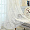 ZYY-Home curtain Jacquard Tende Trasparenti Bianca Stile Europeo Pizzo Voile Tenda Finestra Matita Piega 2 Pannelli Per Camera Da Letto Soggiorno,Bianca,W200xL250cm