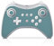Skin kompatibel mit Nintendo Wii U Pro Controller Folie Sticker Art Blau einfarbig