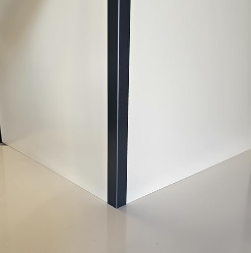 Lot 5 Cornières d'angle RAL 7016 SAT - épaisseur 1,5 mm - Longueur 150 cm (4 cm x 4 cm)