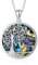 Shusukue Eule Baum des Lebens Kette, Eulen Geschenke Lebensbaum Kette Silber 925 Abalone Halskette Schmuck Geschenke für Damen Frauen Mädchen