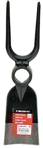Bellota HOE344600P - Zappa forgiata Doppio Uso, Forcella con Dente a Forma di Diamante e Zappa, con Sistema Anti-Rotazione.