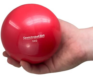 ATC Handels GmbH Gewichtsball Soft einzeln in verschiedenen Gewichten mit Sand gefüllt für Yoga, Pilates, Reha und Fitness - Toningball, Heavy Ball, 0,5 kg