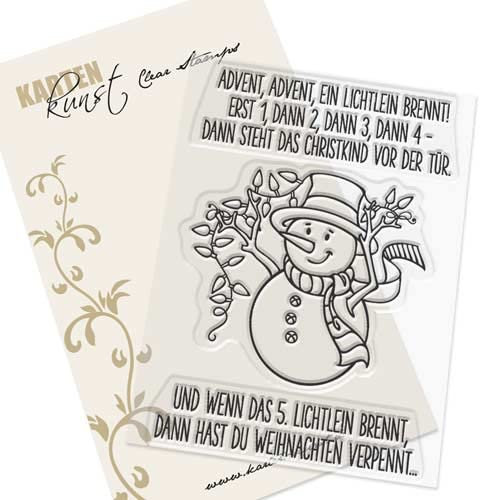 Karten-Kunst Clear Stamps KK-0225 Stempel Advent Advent Silikonstempel