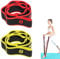 2 Stück Fitnessband mit Schlaufen, Gymnastikband Trainingsband Elastic Band Fitness Yoga Stretch Gurt mit 8 Schleifen Waschbarer, Leicht zu Tragender und Hochelastischer Gymnastik-Gur