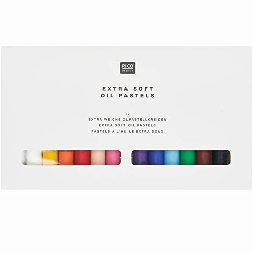 Ölpastellkreide, 12 Farben