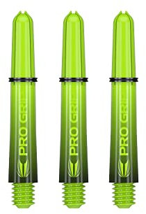 Sera Pro Grip Black and Lime Short Dart Shafts