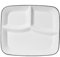 OnePine Assiette Compartiment Adulte Céramique, Assiette de Controle des Portions, Assiette Divisée en 3 Regime, pour Salade, Dessert, Nouille, Bifteck, Petit déjeuner