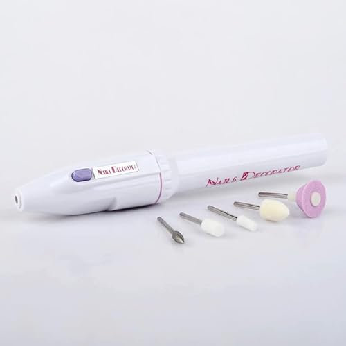 Ziyan Manucure professionnelle électrique fraiseuse à ongles Set de lime à ongles avec 5 têtes de meulage