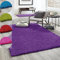 VIMODA Hochflor Teppich Prime Shaggy Langflor Wohnzimmer Schlafzimmer Rund Farbig, Farbe:Lila, Maße:70x140 cm