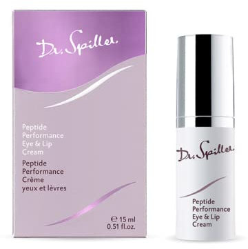 Dr. Spiller | Peptide Performance Eye & Lip Cream | Festigt die Konturen | Beugt vorzeitiger Hautalterung vor | Augen- & Lippenpflege | 15 ml