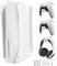Marvelights Supporto a parete ps5 per disco e digitale, montaggio verticale Console Playstation5 Robusta, con viti e apertura di ventilazione, staffe*3