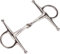 Equinate Schenkeltrense Edelstahl 16mm einfach gebrochen 13,5cm - Anatomisch geformtes maulfreundliches Gebiss mit sanfter Einwirkung - Lasergravierte Größenangabe - Knebeltrense