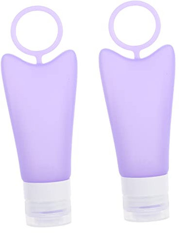 Beavorty Bottiglia in Silicone Portatile e Resistente Contenitore Da Viaggio Per Lozioni e Cosmetici Dispenser Multiuso Compatto