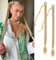 Fulang Hair 2PCS Braid Ponytail Extension, Zopf mit Haargummi, Haarteil zum Einflechten Lang Ponytail, Kunsthaar für Frauen, Geflochtener Haarteil (Aschblond)
