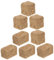Toyvian 8piezas Mini Fardos De Heno Decorativos para Jardín y Escenas Rústicas Accesorios para Casa De Muñecas y Dioramas De Granja