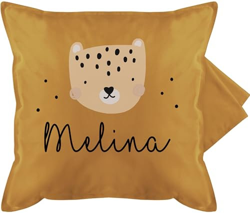 Kissenbezug - Süßer Tiger Wildkatze - 50 x 50 cm - Gelb - Geschenke Tiger, wildkatzen personalisierte tiermotiv tigermotiv Personalisieren Motiv zootiere