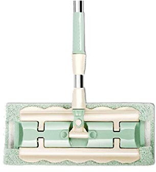 Trapeador, Trapeador Profesional de Microfibra Trapeador Plano 360 para Limpieza de Pisos, Trapeadores de Limpieza de Pisos húmedos y Secos para Madera Dura, Madera, Azulejos, Paredes,