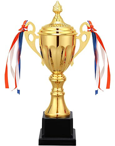 Tagtight Trophée d'or, Trophée Champion de Football, Trophee Personnalisable, Trophée de Sport, Ligue des Champions Trophée, Trophée d'or Coupe Grand trophée pour Jeux Scolaires,Sport,Compétitions