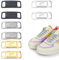 XKSOCT 4 pare Af1 Metal Tag,Metall Schnürsenkel Schnalle,Elastische Schuh Tag Schuhschmuck,Fashion Sneaker Schuh Charms DIY Sneaker Kits,Metall Air Force 1 Schnürsenkel für Wanderschuhe,Sportschuhe