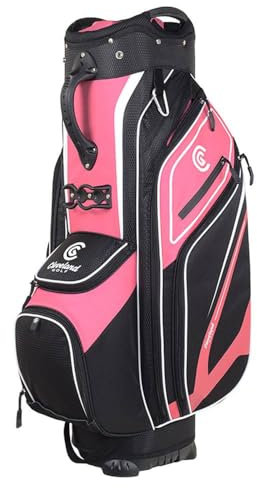 Cleveland Golf CG LT Cartbag Pink/Schwarz 14-Wege-Trennwand 2.4 kg Polyester Golfbag für Männer Golfer