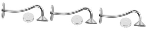 Amosfun 3 Pièces Porte- Magnétique Accessoires De Bain Porte- Mural Magnétique Barre De Cuisine Porte- Ventouse Porte- Cuisine Porte- en Acier Inoxydable Pas De
