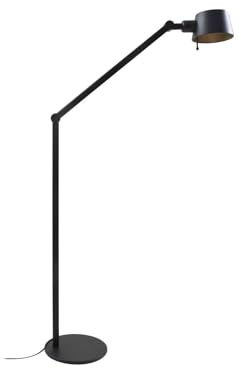 Lucande Stehlampe Silka (Modern) in Schwarz aus Metall (1 flammig, E27) - Stehleuchte Standleuchte Floor Lamp Wohnzimmerlampe Arbeitszimmerleuchte