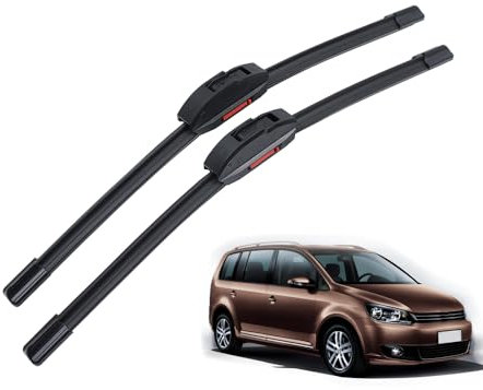 DOFFO Scheibenwischer für VW New Touran L 2016-2019 28+16+12,Scheibenwischerblätter Vorne Und Hinten Ersatzwischblätter Hochwertige klare Sicht Zubehör Ersatz Verschleißteile,front
