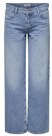 ONLY Female Jeans mit weitem Bein ONLBRENDA Niedrige Taille Gerade geschnitten Jeans