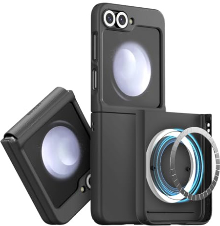araree Aero Flex M Samsung Galaxy Z Flip 6 Hülle 【Verbesserte Version】 mit Scharnierschutz, kompatibel mit Magsafe-Zubehör & Ladegerät, Anti-Fingerabdruck, dünn & schlank, stoßfeste Hartschale
