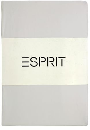 Esprit - Spannbettlaken 100 x 200 cm - Grau - für bis zu 30cm Matratzenhöhe - supergekämmter Baumwolle mit ÖkoTex Made in Green Siegel