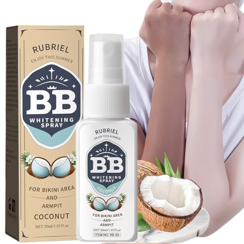 Tone-Up Creme Spray, Body Whitening Spray Concealer BB Spray Gleichmäßiger Hautton Natürliche Abdeckung versteckt Poren Glatte Haut Look Leicht Hydratisierend Geeignet für Körper Gesicht Hals Rücken